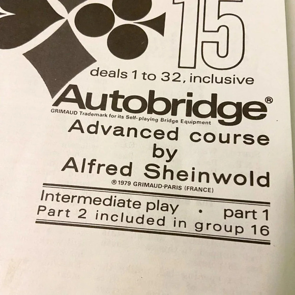 Vintage 1979 Autobridge Game  Grimaud For Intermediate to Advanced Players - Picture 14 of 15